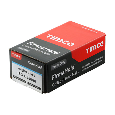 FirmaHold 16g x 38 Angle Brad Nails Stainless Steel ABSS1638G (Paslode compatible) 2000 nails per box