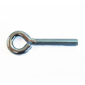 M5 x 40mm Shank Length, Folded Eye Bolt, 8mm Eye, Steel Zinc