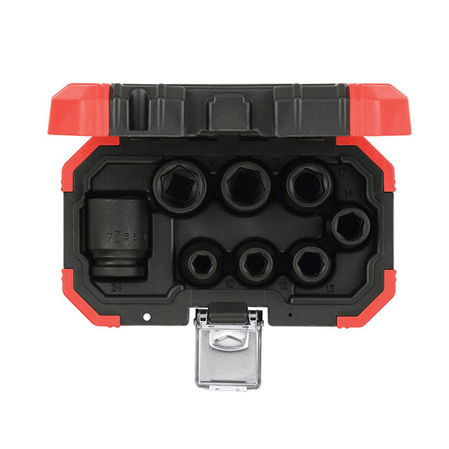 Gedore Red 8 Piece 1/2" Impact Socket Set (10, 12, 13, 14, 17, 19, 21, 24mm)