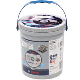 Bosch 115mm x 1mm Pro Stainless Steel & Metal INOX Cutting Discs (Bucket of 100) 2608626112