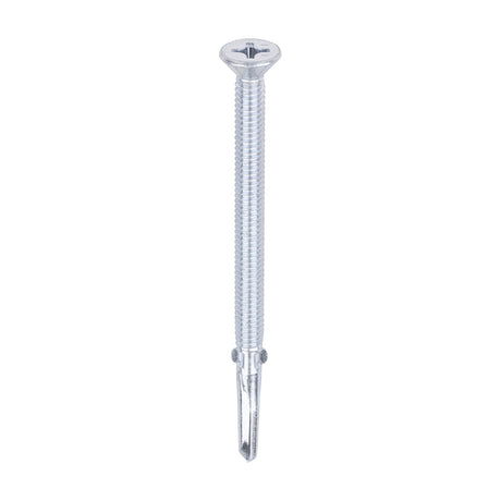 Timco 5.5 x 100mm Countersunk Self Drill Screws, Timber To Metal 4.0-12.0mm, Bright Zinc Plated, No3. Phillips Drive