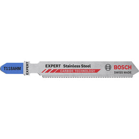 Bosch T118AHM 83mm Jigsaw Blade For Inox 1.5-3mm (Pack of 3) P/No. 2 608 630 663