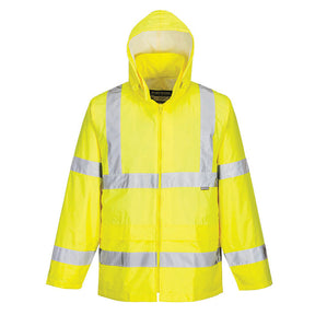 4XL Yellow Portwest Hi-Vis Rain Jacket