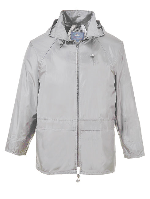 Small Grey Portwest Classic Rain Jacket