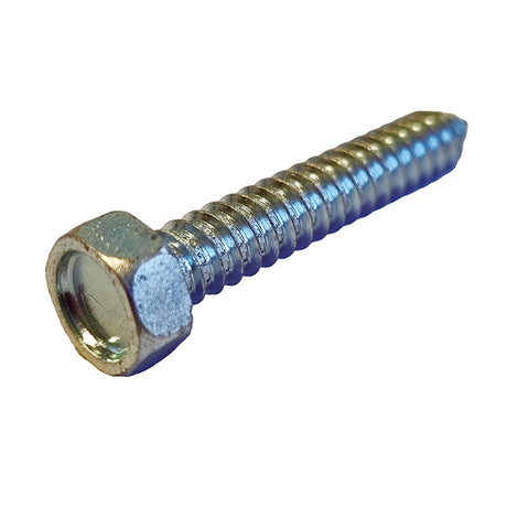 8 x 3/8" (4.2 x 10mm) Hexagon Head Self Tapper AB, Bright Zinc Plated, DIN 7976 C