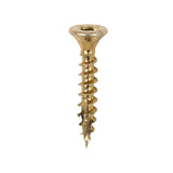 4.0 x 25 Timco Countersunk TX20 Clamp Fix C2 Woodscrews Yellow 40025C2C