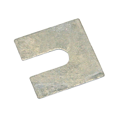 No.1 50mm x 50mm x 3mm with a 14mm slot (Suits bolts up to M12) Steel Metal Horseshoe Trouser Shim galvanised
