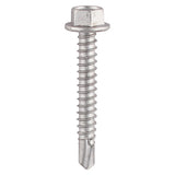 Timco 5.5 x 38mm (5/16" Hexagon Head) Self Drill Screws, Metal To Metal, Exterior Quality Plating For Steel 1.2-5.0mm Thickness L38