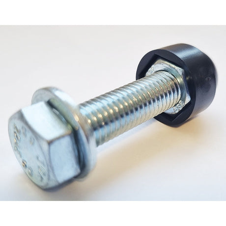 18mm Nut Cover Cap, Suits M12 Assembled bolts & nuts, Black Plastic Polyethylene