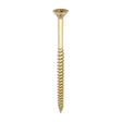 5.0 x 80 Timco C2 Strong Fix Premium Woodscrew, Countersunk Pozi Pz2, Steel Zinc / Yellow Plated 50080C2