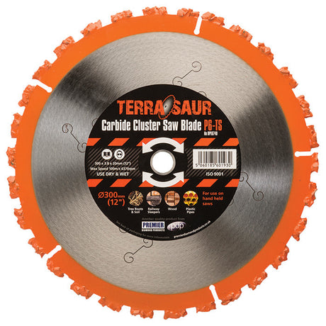 300mm x 20mm Terrasaur Carbide Blade, Premier Diamond Products DP16740 P6-TS