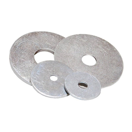 M8 x 20 x 1.5mm Penny Mudguard Repair Washer Mild Steel BZP