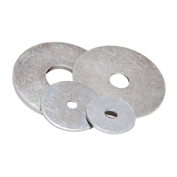 M8 x 20 x 1.5mm Penny Mudguard Repair Washer Mild Steel BZP
