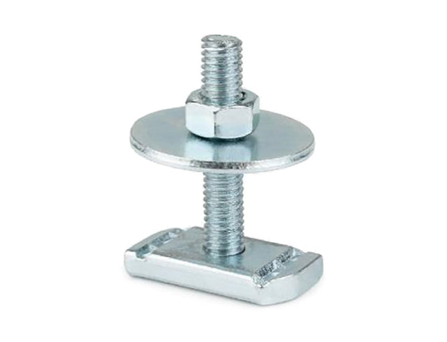 M10 x 75mm Assembled Channel Stud, Nut & Washer Steel Zinc Plated