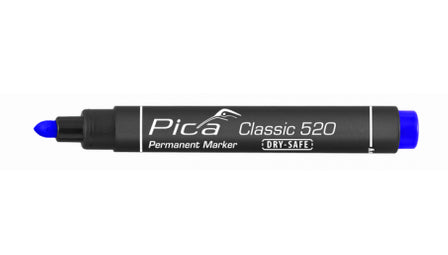 Pica 520/41 Permanent Marker Round Tip 1-4mm Blue