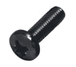 M6 x 40 Pan Pozi Machine Screw Mild Steel Black, DIN 7985