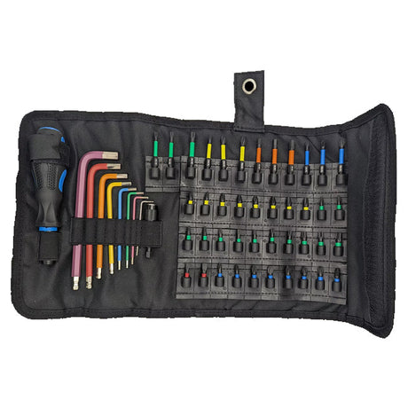 Surebuild 52 Piece Hex Key & Bit Set In Wrap SBIMP52C