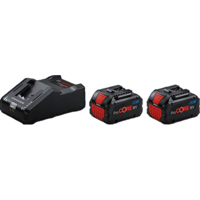 Bosch 2 x 8.0ah 18V Batteries & GAL 18V160 Fast Charger