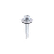5.5 x 32mm (5/16" Hexagon Head) Self Drill Screws, Metal to Metal, Bright Zinc Plated For Steel 1.2-4mm Thickness with 16mm EPDM Washer ZL32W16