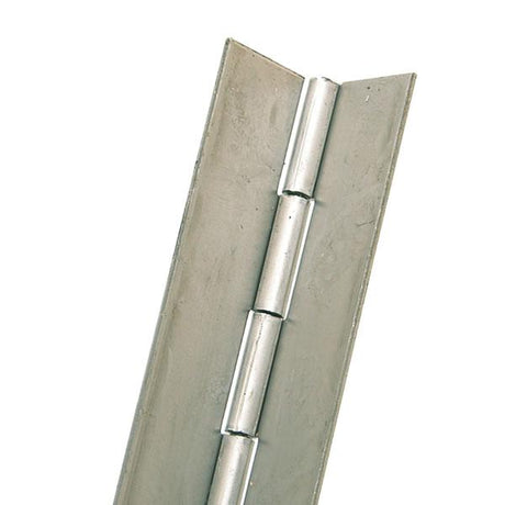 1" 3/4 Open x 16g x 10g Pin x 40" (1016mm) Piano Hinge, Mild Steel Self Colour, (Undrilled)