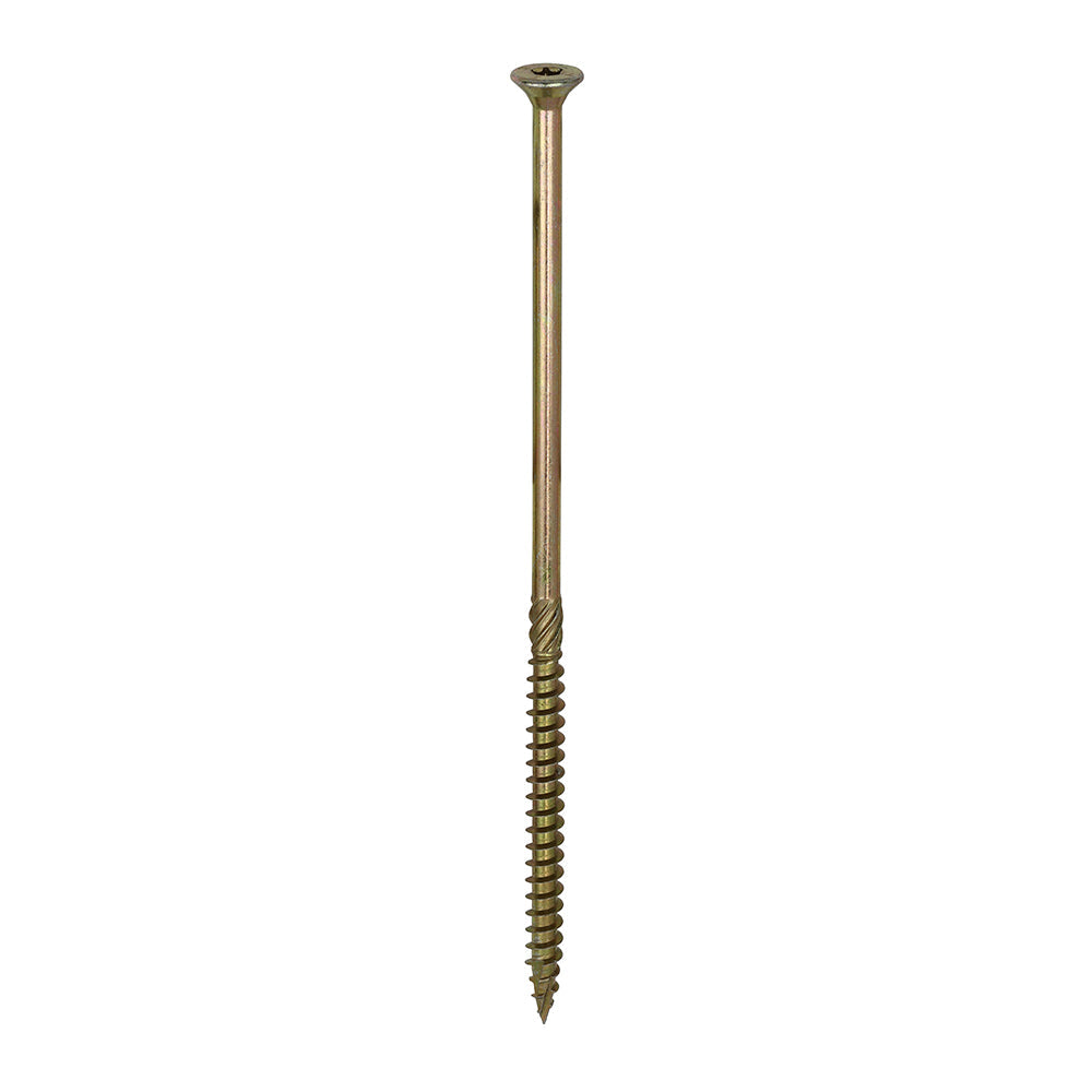 8.0 x 200 Timco Countersunk TX40 Clamp Fix C2 Woodscrews Yellow 80200C2C