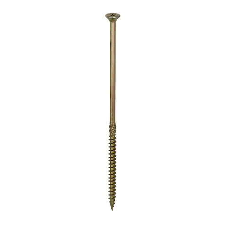 8.0 x 200 Timco Countersunk TX40 Clamp Fix C2 Woodscrews Yellow 80200C2C