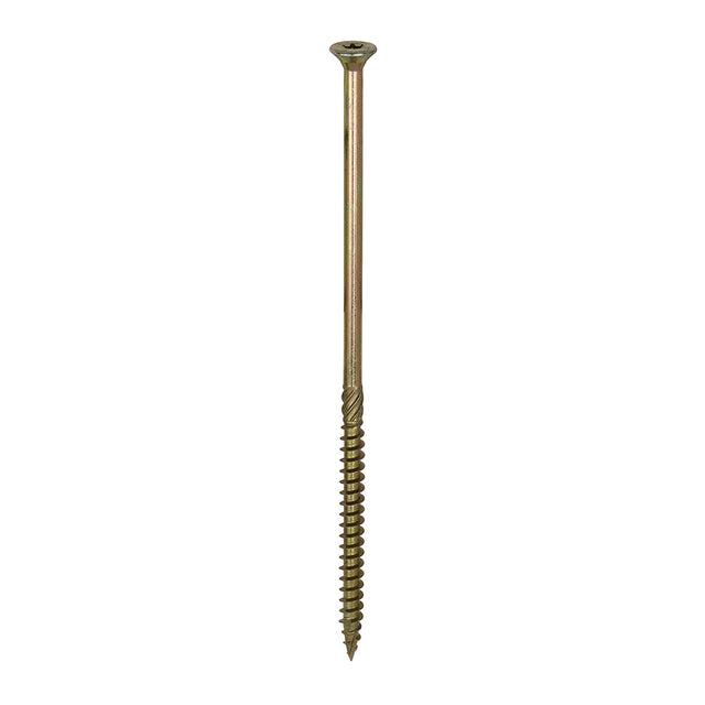 8.0 x 200 Timco Countersunk TX40 Clamp Fix C2 Woodscrews Yellow 80200C2C
