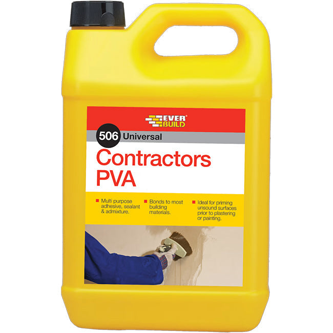 Everbuild 506 Contractors PVA Bond 5 Litre