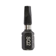 No.2 x 25mm Addax Square Drive Impact Screwdriver Bit 2SQ25X6 (Single)