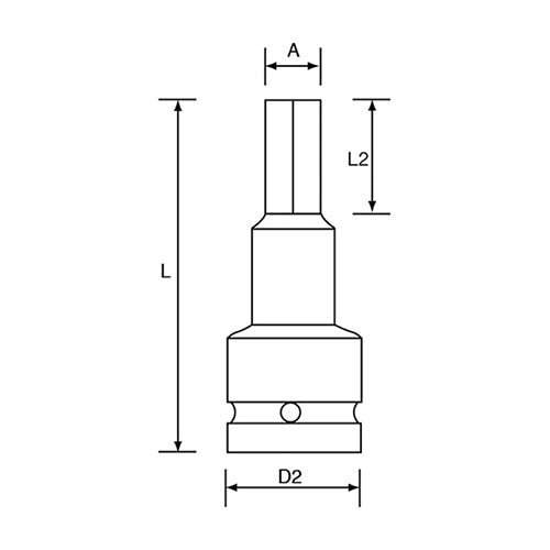 10mm 1/2" Drive Extra Long Hexagon Bit Socket