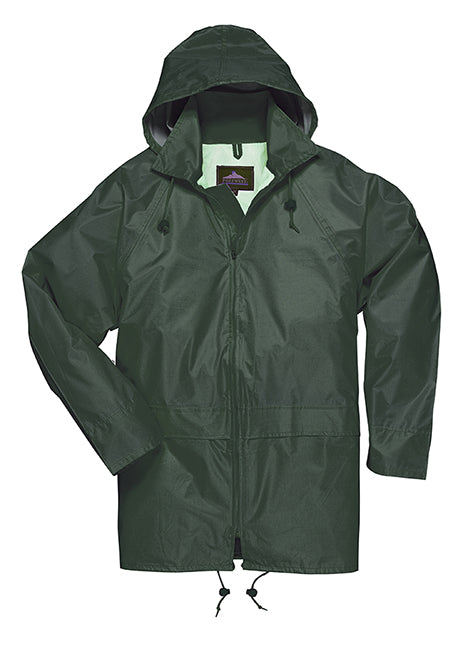 Medium Olive Green Portwest Classic Rain Jacket