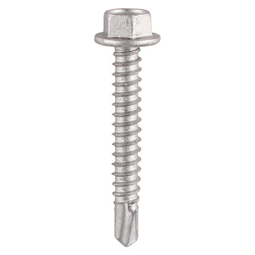 Timco 5.5 x 25mm (5/16" Hexagon Head) Self Drill Screws, Metal To Metal, Exterior Quality Plating For Steel 1.2-5.0mm Thickness L25