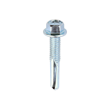 5.5 x 32mm (5/16" Hexagon Head) Self Drill Screws, Metal to Metal, Bright Zinc Plated For Steel 4-12.5mm Thickness ZH32B