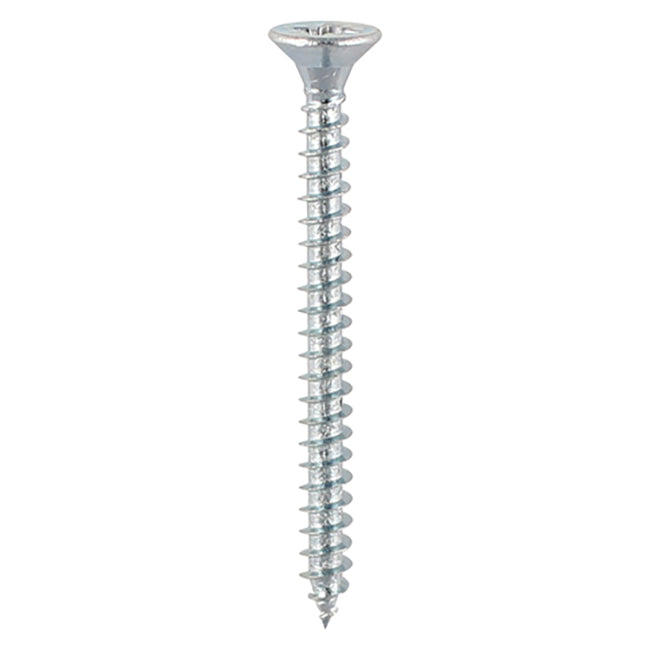 Timco 3.0 x 25mm (4 x 1") Countersunk Pozi Pz1, Classic Woodscrew, Steel Zinc, 30025CLAZ