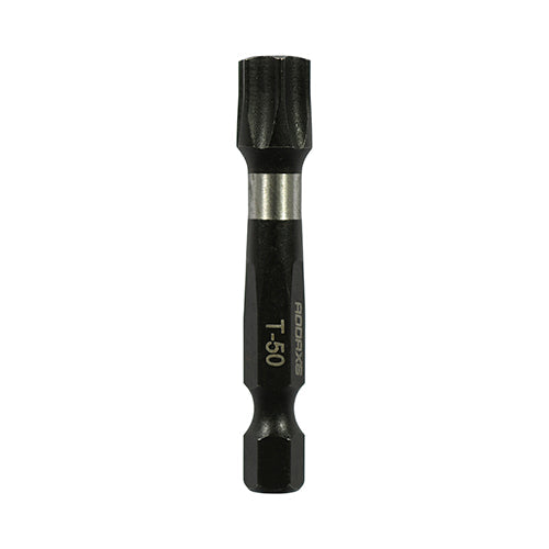T50 x 50mm Addax X6 Impact Screwdriver Bit (Pack of 5) 50TX50X6