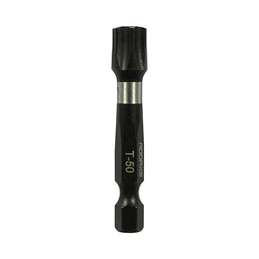 T50 x 50mm Addax X6 Impact Screwdriver Bit (Pack of 5) 50TX50X6