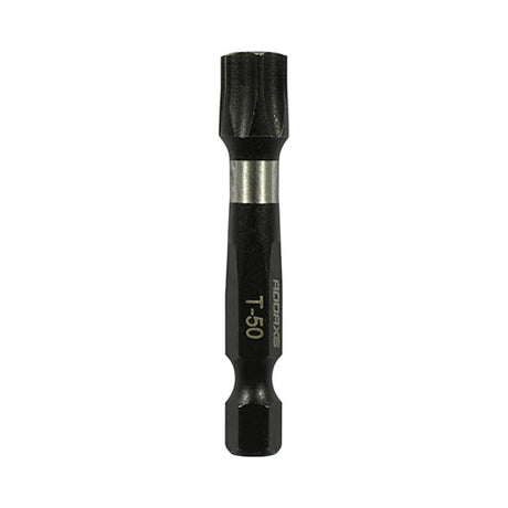 T50 x 50mm Addax X6 Impact Screwdriver Bit (Pack of 5) 50TX50X6