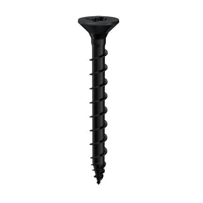 Exterior-Tite 4 x 40mm Countersunk Pozi PZ2 Woodscrew, Net Coat Black. TFETCB4040