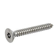 No. 8 x 2" 1/2 (4.2 x 63mm) Countersunk Self Tapping Screw Resistorx Stainless Steel (A2 304) TX-20H