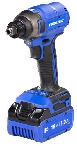 Rawlplug 18V Impact Drive Wrench Brushless with 2 x 5.0ah batteries R-PID18-XL2-UK