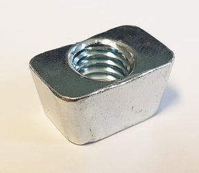 M10 Vee Nut Mini (Wedge Nut) To Suit Rib Deck 60, Mild Steel, Bright Zinc Plated