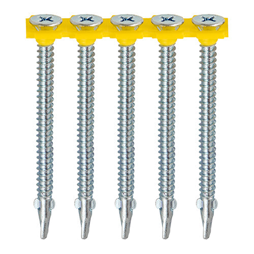TIMco 4.8 x 44 Mezzanine Floor Wing Tip Collated Screws, Phillips Drive, Pack of 1000, 00044COLLW