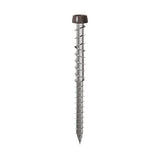 4.8 x 63mm Deck-Tite Composite Screw, T20 A2 Stainless Steel, Dark Brown