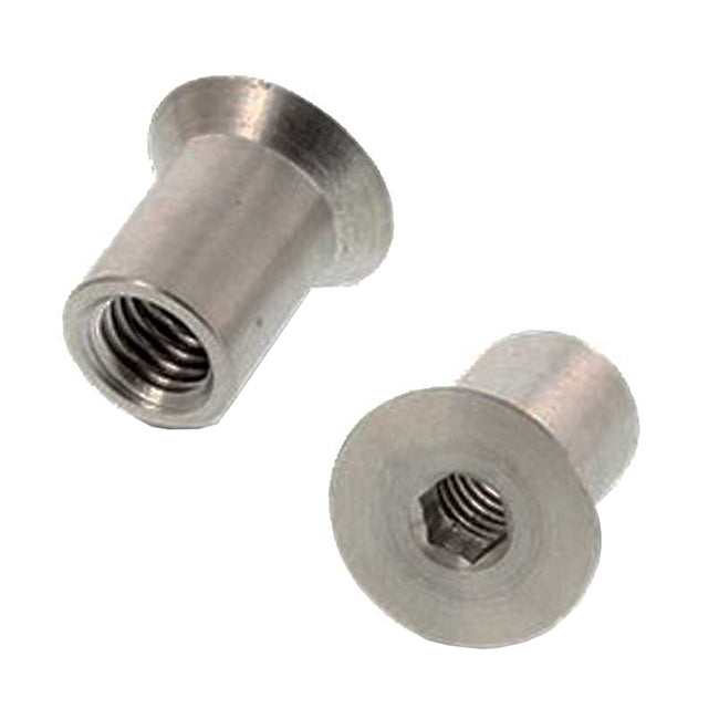 M10 x 20mm Din 9062 Countersunk Socket Sleeve Barrel Nut Grade A4 Stainless Steel