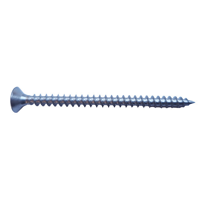 5.0 x 70 (10 x 2" 3/4) Countersunk Pozi Woodscrew Stainless Steel A4 (316)