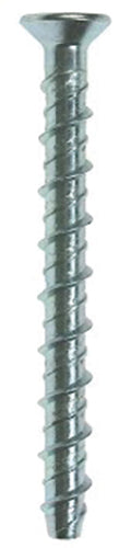 M10 x 60 Countersunk T50 Torx APT Anchor, Steel Zinc Plated