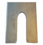 No2 50mm x 100mm x 3mm with a 14mm slot (Suits bolts up to M12) Metal Horseshoe Trouser Shim Stainless Steel A4