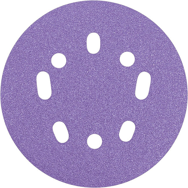 Trend Aluminium Oxide 125mm Random Orbit 120 Grit Sanding Discs, AB/125/120A, Pack of 10