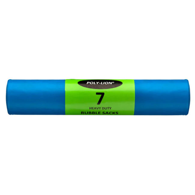 Heavy Duty Rubble Sacks / Bags 20" (510mm) x 30" (760mm) Roll of 7