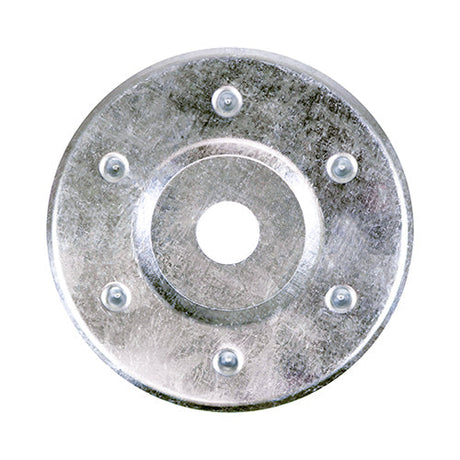 80mm Galvanised Insulation Disc 14mm Hole (Box of 50)